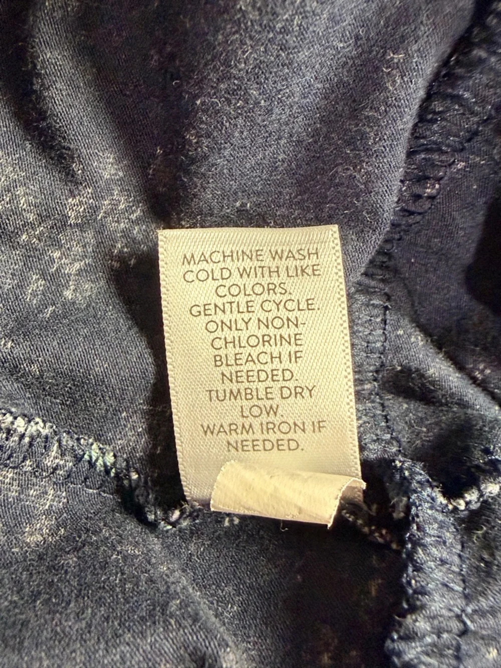 J. Jill Navy Ditsy Floral V-Neck Midi Dress Short Sleeve Tall L Cotton - Picture 7 of 7